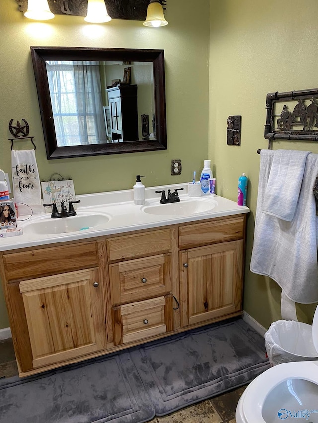 bathroom featuring vanity