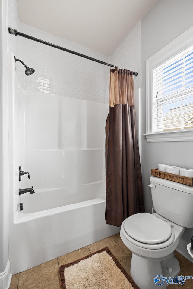126 Mattie Ct, Madison, AL 35756 - full bathroom featuring shower / bath combination with curtain and tile patterned floors