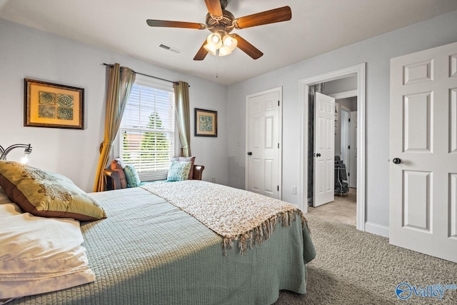 126 Mattie Ct, Madison, AL 35756 - carpeted bedroom with baseboards and a ceiling fan