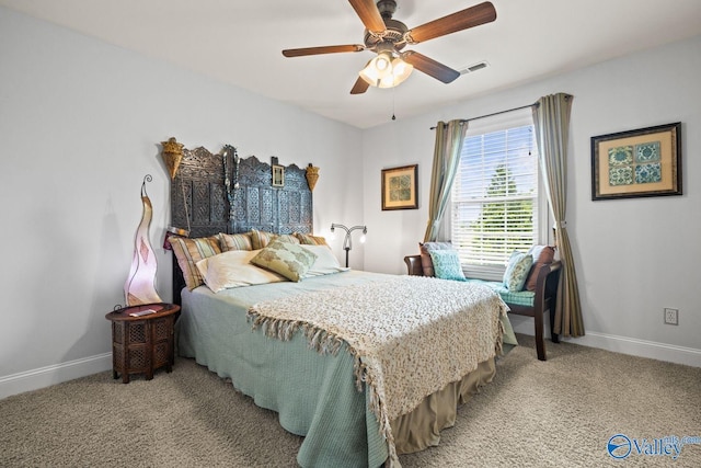126 Mattie Ct, Madison, AL 35756 - carpeted bedroom featuring baseboards and ceiling fan