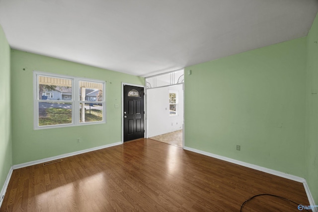 entrance foyer featuring light hardwood / wood-style floors