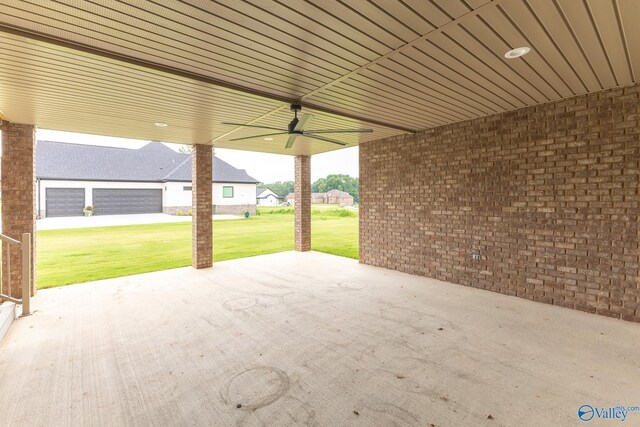 20020 Capitol Hill Dr, Tanner, AL 35671 - view of patio / terrace with ceiling fan