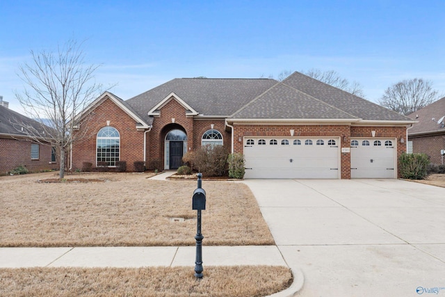 single story home featuring a garage