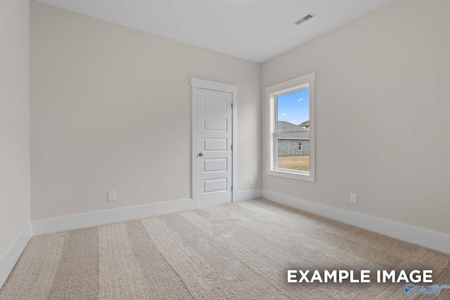 view of carpeted empty room