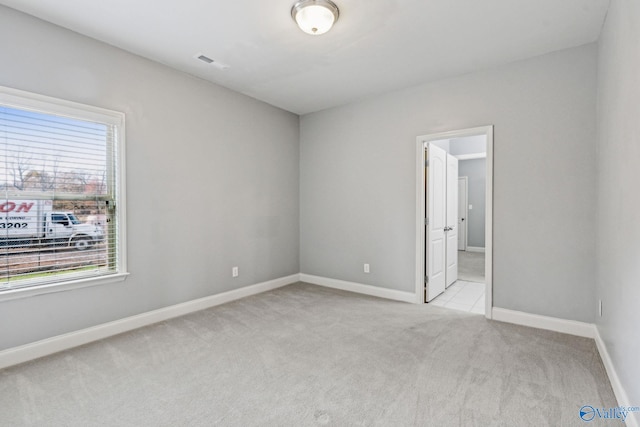 view of carpeted empty room