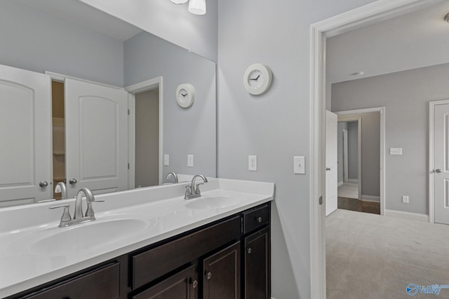 bathroom with vanity