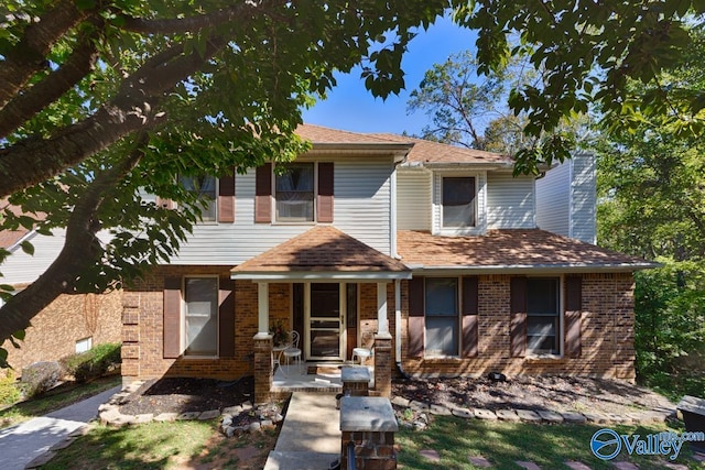 view of front of house with a porch