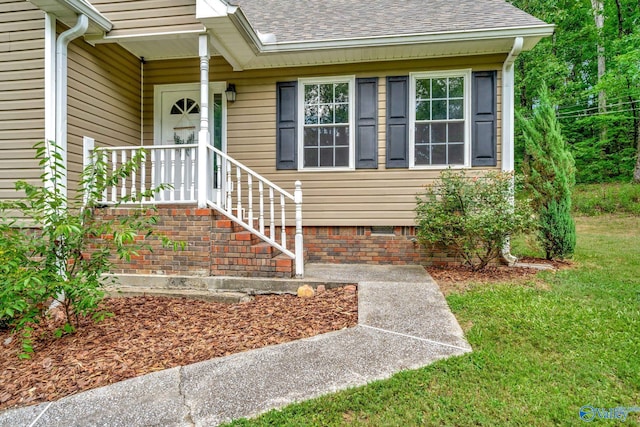 property entrance with a porch