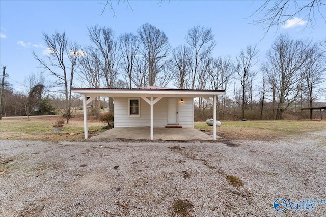 view of outbuilding