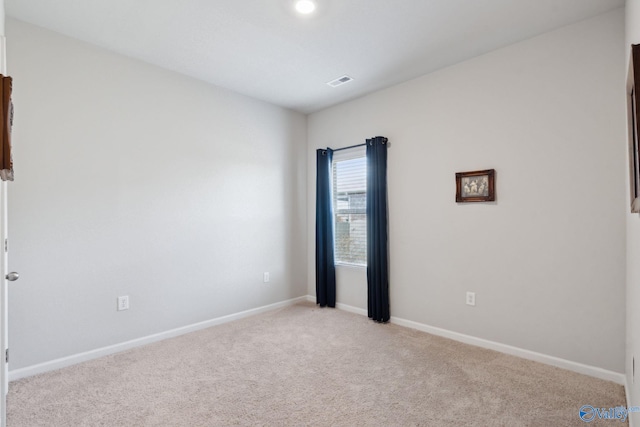 view of carpeted empty room