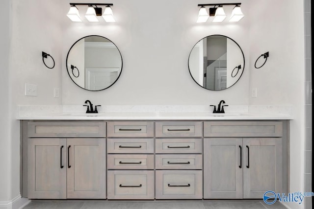 bathroom with vanity