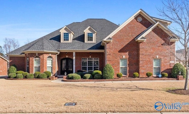 view of front property featuring french doors