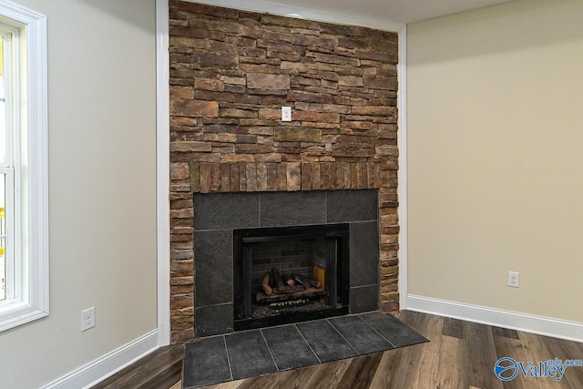 room details with hardwood / wood-style flooring