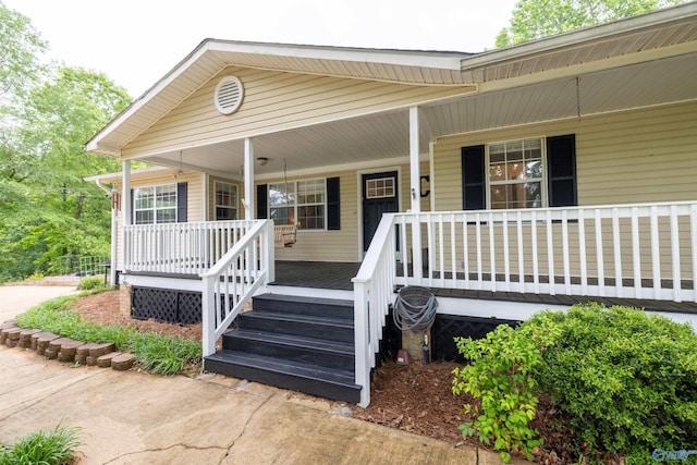 610 Grover Davis Rd, Hamilton, AL 35570 - doorway to property with covered porch