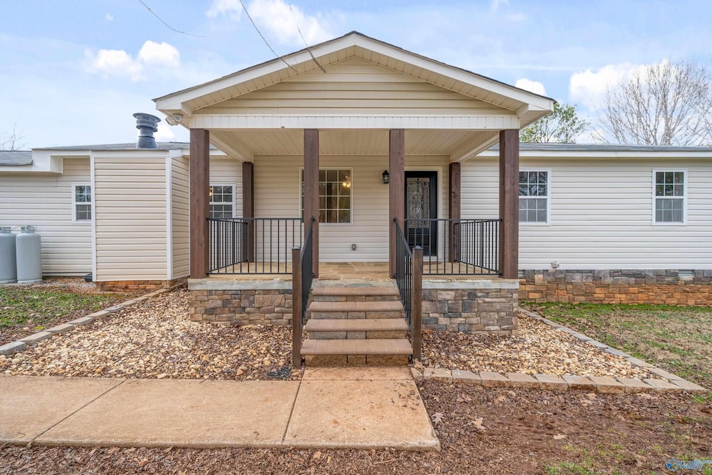 bungalow with a porch