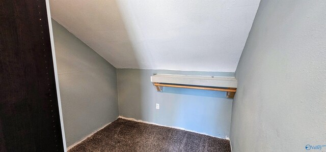 bonus room featuring carpet floors and lofted ceiling