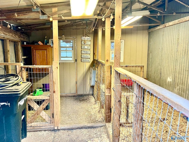 view of horse barn