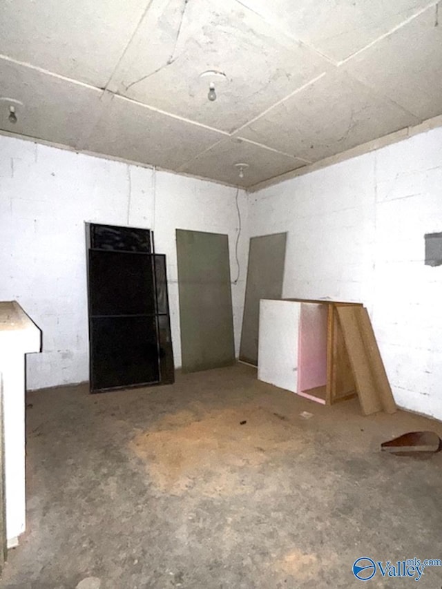 view of basement