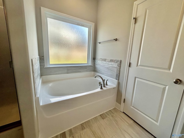 bathroom with a bathtub