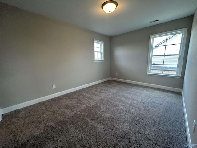 view of carpeted empty room