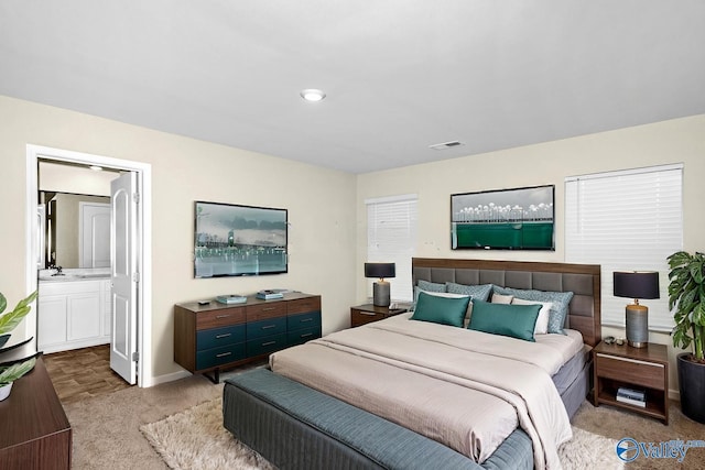 165 Meadowridge Dr, Hazel Green, AL 35750 - bedroom featuring carpet and ensuite bath