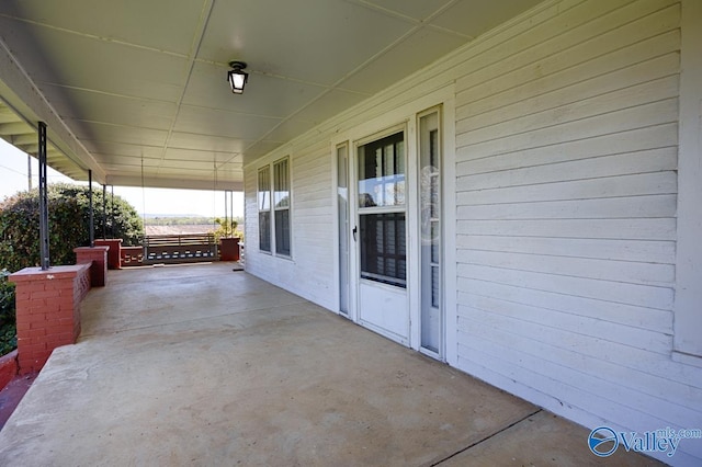 view of patio / terrace with a porch