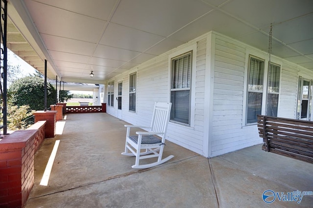 view of patio with covered porch