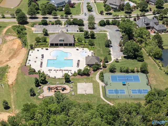 51 Summerlyn Way SE, Gurley, AL 35748 - aerial view of a pool area