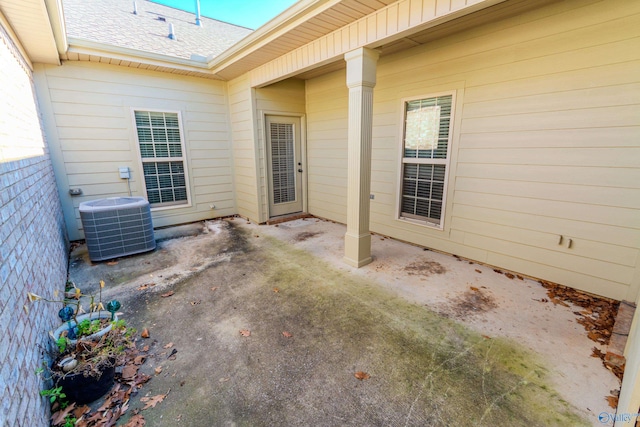 view of patio with cooling unit