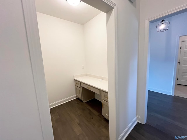 bathroom with hardwood / wood-style flooring