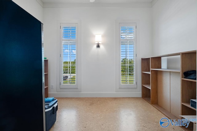 interior space featuring a wealth of natural light