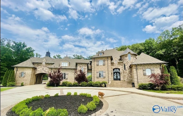 view of french country style house