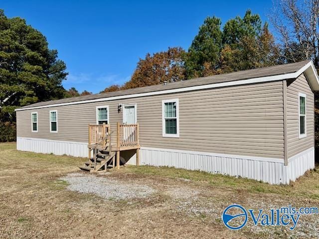 view of back of property