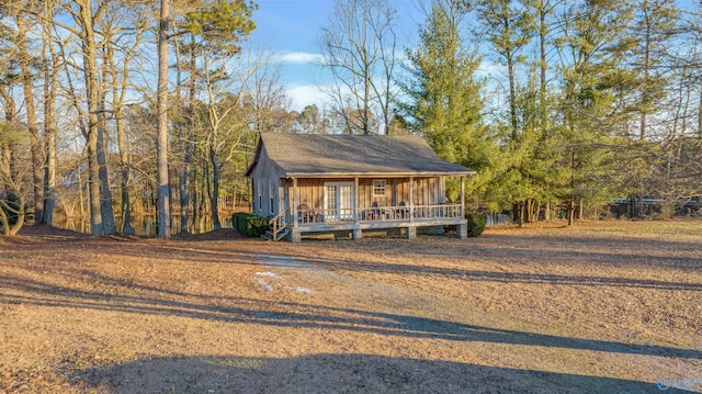 view of front of house featuring covered porch