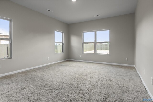 view of carpeted empty room