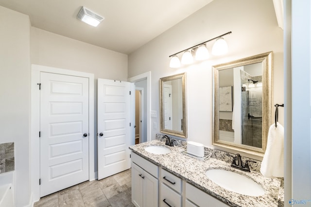 bathroom featuring vanity