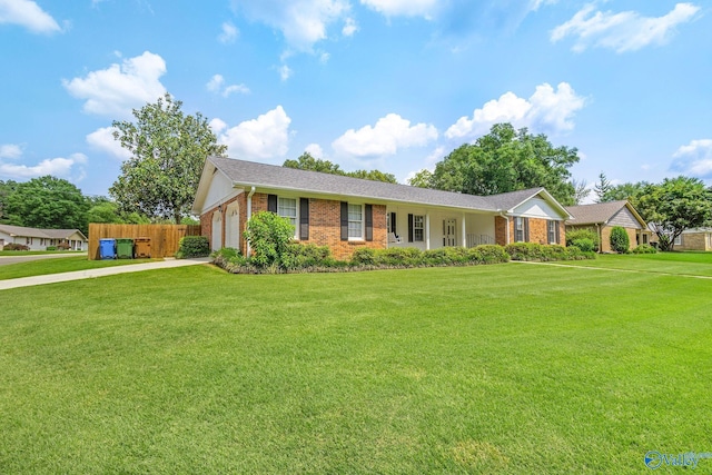 708 Apache St NW, Hartselle, AL 35640 - ranch-style house featuring brick siding and concrete driveway