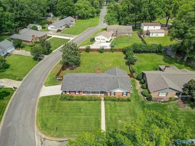 708 Apache St NW, Hartselle, AL 35640 - aerial perspective of suburban area