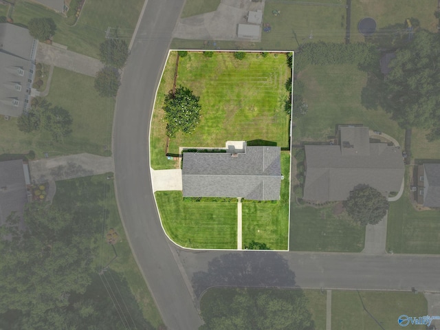 708 Apache St NW, Hartselle, AL 35640 - aerial view of property's location featuring property parcel outlined