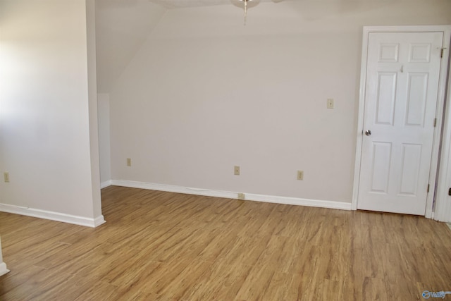 empty room featuring light hardwood / wood-style flooring