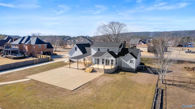 view of rear view of property