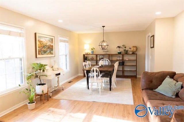 dining room featuring hardwood / wood-style floors