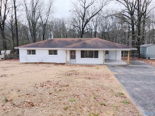 view of ranch-style house