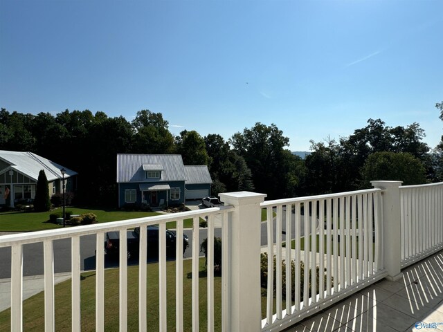 exterior space with a lawn