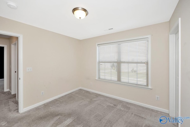 view of carpeted empty room