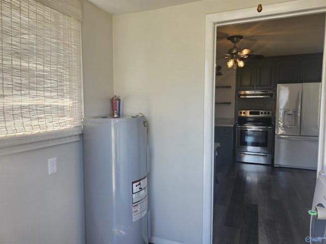 utilities featuring electric water heater
