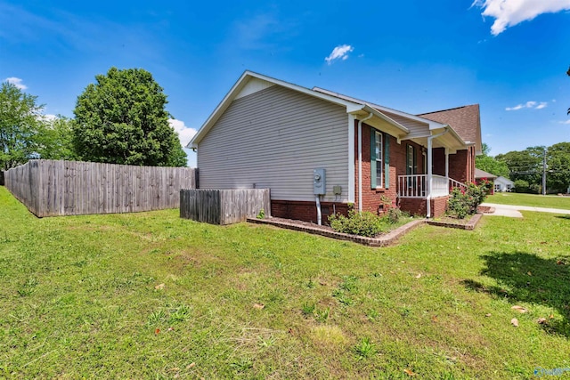 123 Turtle Ridge Dr, New Market, AL 35761 - view of side of home with brick siding and a porch