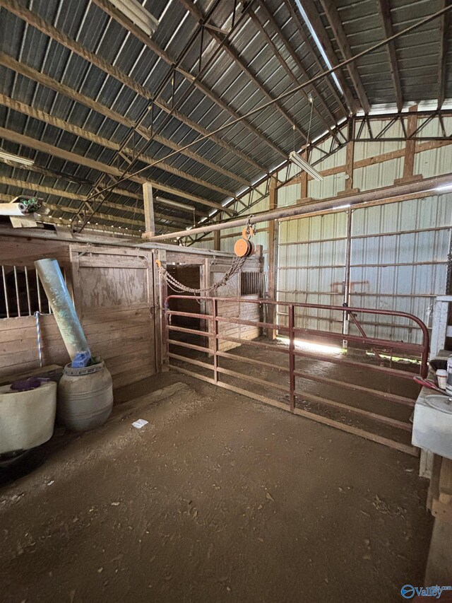 view of horse barn