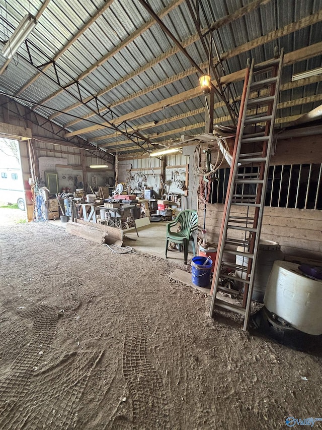 view of stable