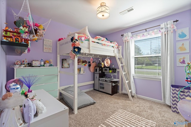 bedroom featuring carpet floors